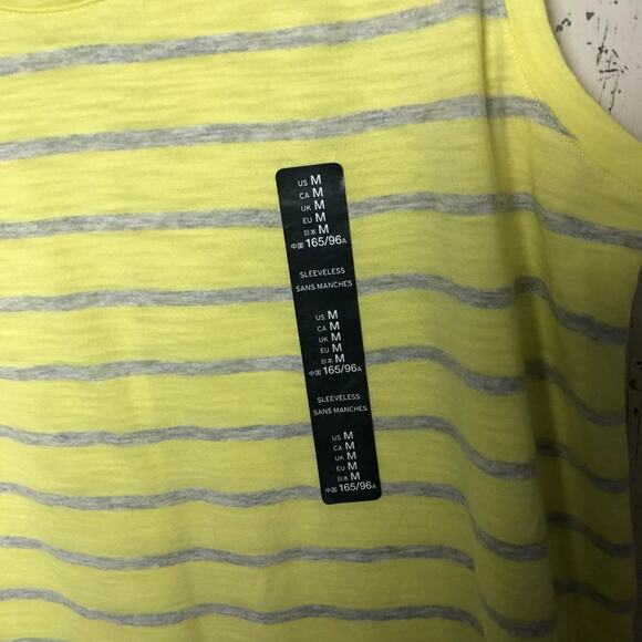 Gap Womens Striped V-Front Sleeveless Blouse Sz M - Picture 7 of 8